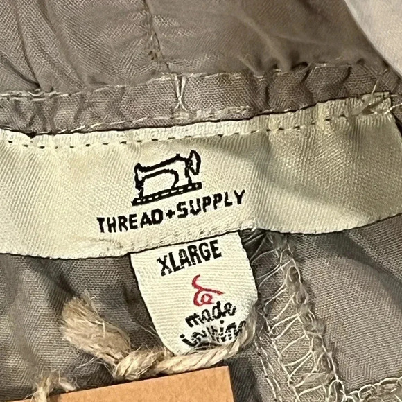 NWT Thread and Supply High Waisted Belted Paperbag Shorts Taupe Tan Womens XL - Picture 6 of 12